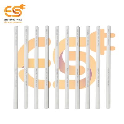 11mm diameter 9.5 inch (245mm) long White color Cylindrical hot glue gun sticks pack of 20 sticks