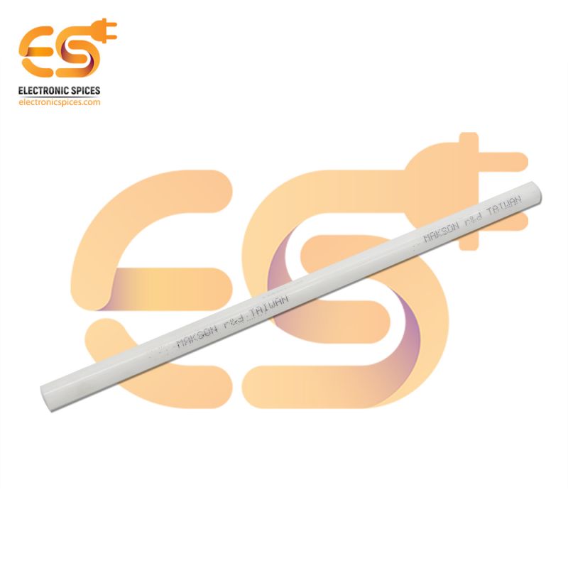 11mm diameter 9.5 inch (245mm) long White color Cylindrical hot glue gun sticks pack of 50 sticks