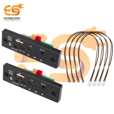 Bluetooth MP3 USB FM radio player module with double direct speaker connection pack of 5pcs