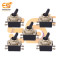 2A 4 pin SPDT Black color small toggle switches pack of 10pcs