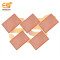 6 x 4 inch (15.3cm x 10.3cm) High quality Copper clad single side 1mm pitch printed circuit board or PCB pack of 5pcs