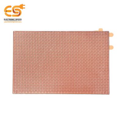 6 x 4 inch (153mm x 103mm) Copper clad single side 1mm pitch printed circuit board or PCB pack of 1pcs