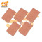 6 x 4 inch (15.3cm x 10.3cm) Copper clad single side 1mm pitch printed circuit board or PCB pack of 5pcs