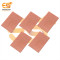7.8cm x 5.1cm Copper clad single side 1mm pitch printed circuit boards or PCB pack of 10pcs