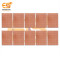 10.2cm x 7.8cm Copper clad single side 1mm pitch printed circuit boards or PCB pack of 10pcs
