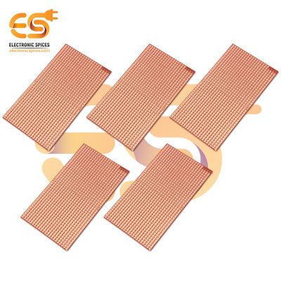 151mm x 85mm Copper clad single side 1mm pitch printed circuit board or PCB pack of 5pcs
