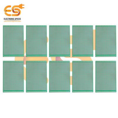 8cm x 12cm Copper clad double side universal printed circuit boards or PCB pack of 10pcs