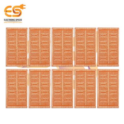 14.6cm x 8cm Copper clad single side 1mm pitch printed circuit boards or PCB pack of 10pcs