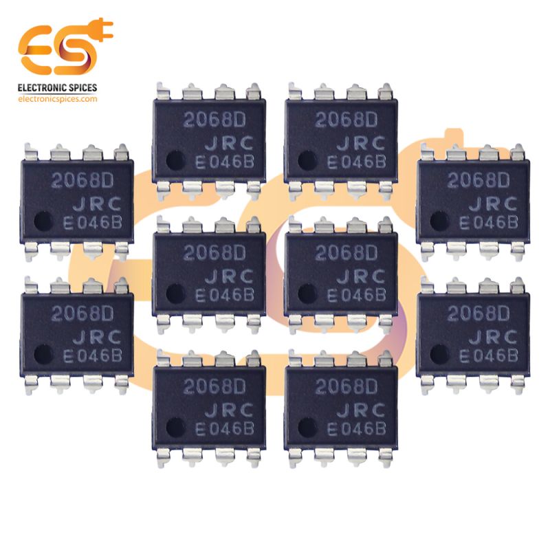 JRC2068D Low noise dual operation amplifier DIP 8 pins IC pack of 10pcs