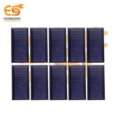 80mm x 40mm 6V 60mAh rectangle shape polycrystalline mini epoxy solar panels pack of 50pcs