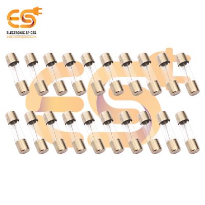 1A 250V 5mm x 20mm Fast acting glass tube cartridge fuse pack of 20pcs