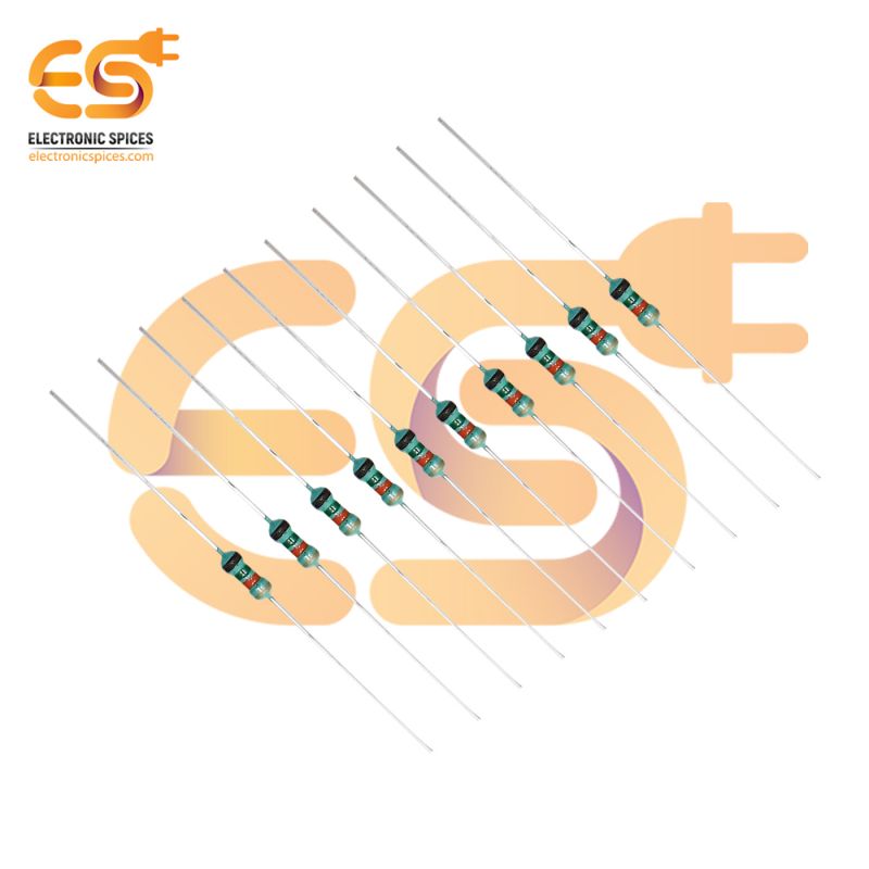 Electronic Spices 50Pcs 15k Ohm (Ω) 1/4 (0.25 watt) ±5% Tolerance 15k MR Ω ohm MF Through Hole Resistors Axial Lead