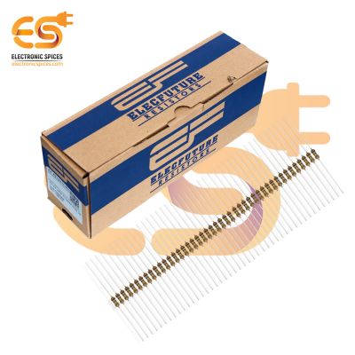 Electronic Spices 5000Pcs 150k Ohm (Ω) 1/4 (0.25 watt) ±5% Tolerance 150k MR Ω ohm MF Through Hole Resistors Axial Lead
