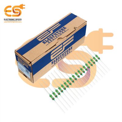 Electronic Spices 5000Pcs 390k Ohm (Ω) 1/4 (0.25 watt) ±5% Tolerance 390k MR Ω ohm MF Through Hole Resistors Axial Lead