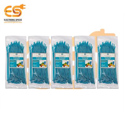 2.5mm x 150mm Blue color Multi-purpose Self locking Nylon 66 industrial grade cable tie pack of 500pcs