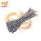 2.5mm x 100mm Grey color Multi-purpose Self locking Nylon 66 Industrial grade cable tie pack of 100pcs