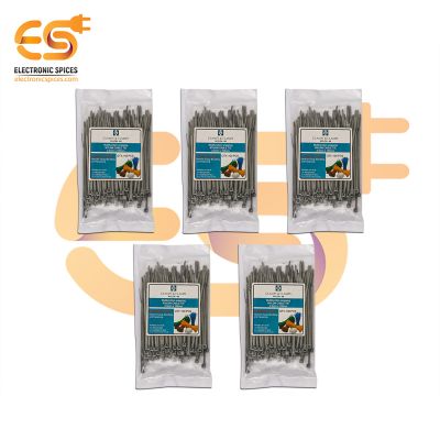 2.5mm x 100mm Grey color Multi-purpose Self locking Nylon 66 Industrial grade cable tie pack of 500pcs