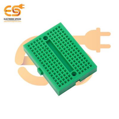 SYB-170 Green color 170 points Mini solderless breadboard for prototype circuit pack of 1pcs
