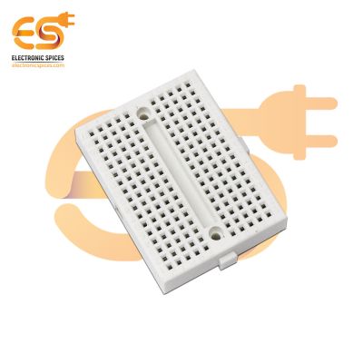 SYB-170 White color 170 points Mini solderless breadboard for prototype circuit pack of 1pcs