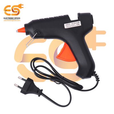 40watt High quality Black color stainless steel nozzle with cover hot melt glue gun