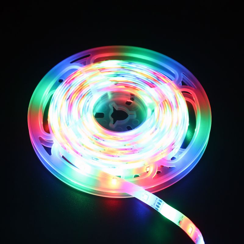 Flexible RGB LED Strip 5050 Light-Color Changing Decoration Light with IR Controller (5M)