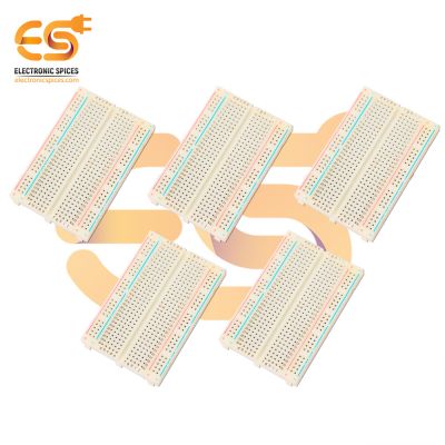 400 points Half size Solderless breadboard for prototype circuit pack of 5pcs