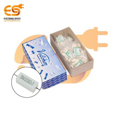 33 ohm ( Ω ) 5 watts Fusible ceramic cement power resistors pack of 250pcs