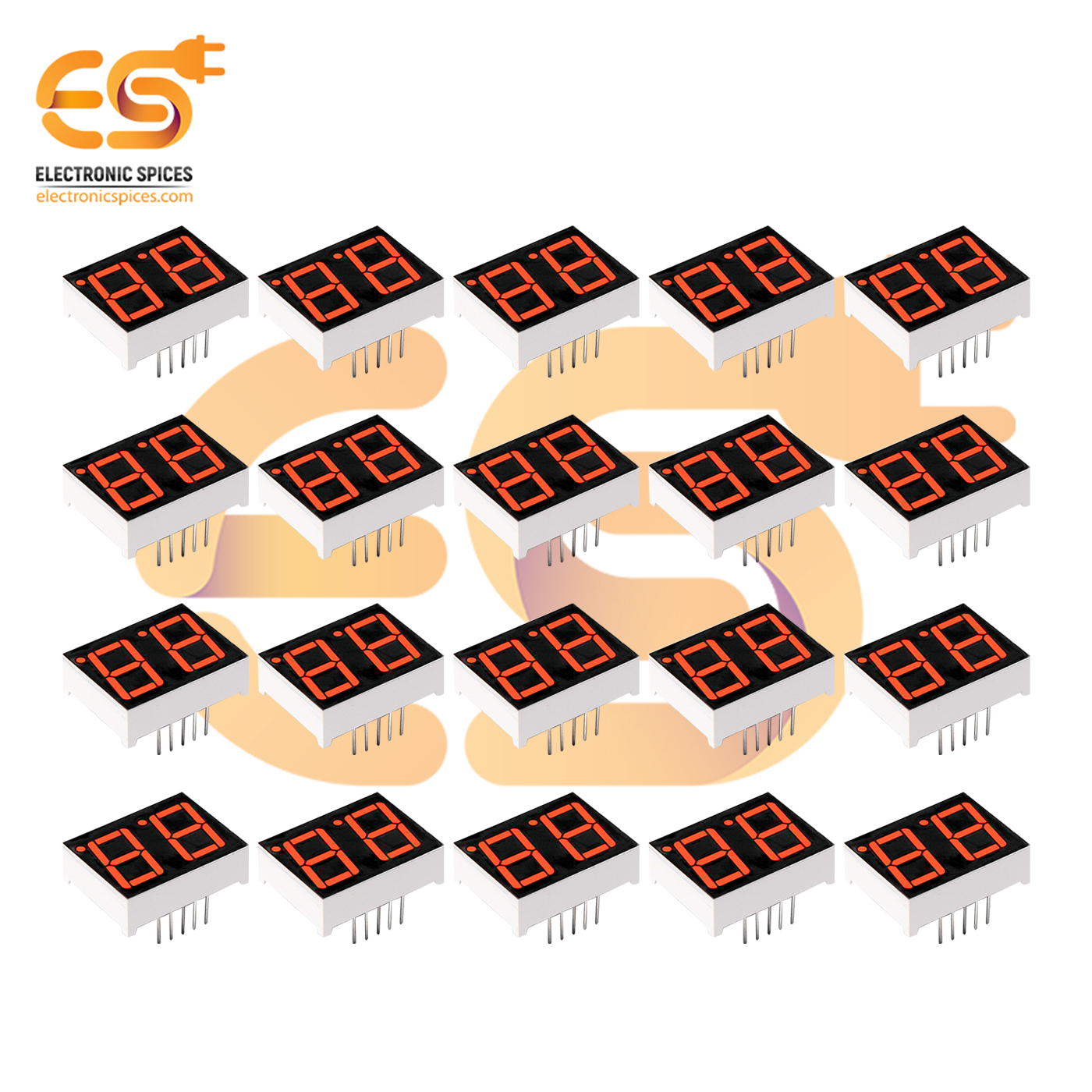 Buy 056 Inch 2 Digit Red Display Color 7 Segment Led Display Common Cathodes Pack Of 50pcs 8577