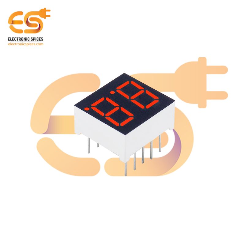 0.3 inch 2 digit Red display color 7 segment LED display COMMON ANODEs pack of 50pcs