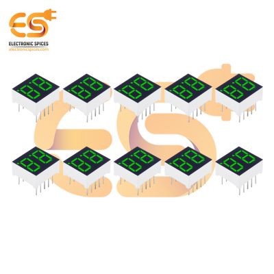 0.3 inch 2 digit Green display color 7 segment LED display COMMON CATHODEs pack of 20pcs