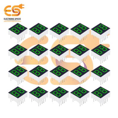 0.3 inch 2 digit Green display color 7 segment LED display COMMON CATHODEs pack of 50pcs