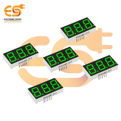 0.56 inch 3 digit Green display color 7 segment LED display COMMON CATHODE pack of 5pcs