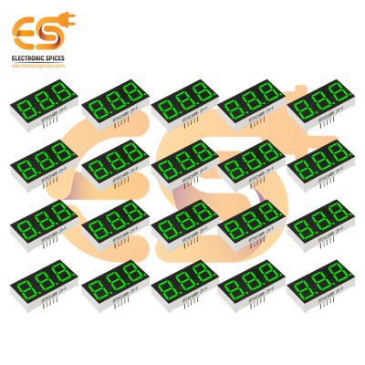 0.56 inch 3 digit Green display color 7 segment LED display COMMON CATHODEs pack of 50pcs