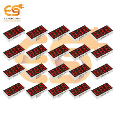 0.56 inch 3 digit Red display color 7 segment LED display COMMON CATHODEs pack of 50pcs