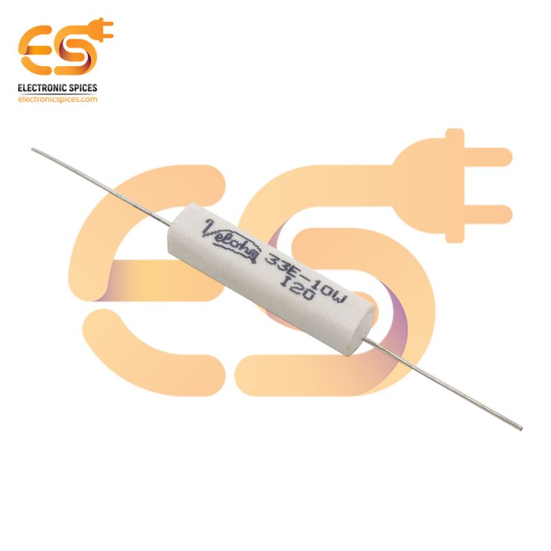 X2 Resistenza 5W 33R 33 OHM 5 Watt A Filo In Cemento - 2 Pezzi - DA - Foto 10