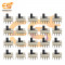 SS12F23G5 0.3A 30V SPDT 3 pin metal body panel mount plastic handles slide switches pack of 100pcs