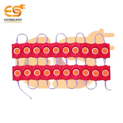 12V 2.4W Bright red color waterproof LED module pack of 60pcs