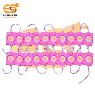 12V 2.4W Bright pink color waterproof LED module pack of 60pcs