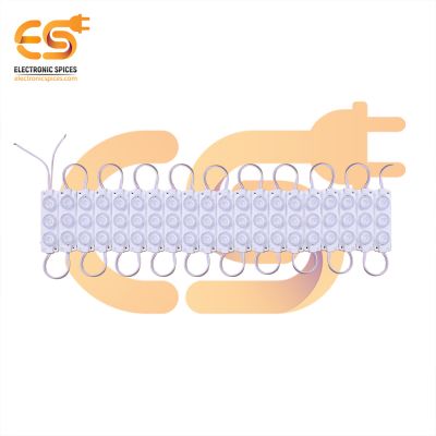 12V 3W Bright multicolor waterproof 3 LED module pack of 60pcs