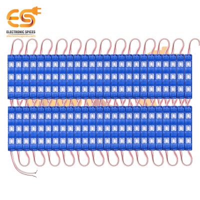 12V 2W Bright Blue color waterproof 5630 3 LED modules pack of 100pcs