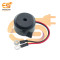 6V to 24V Cylindrical Piezoelectric passive continuous beep buzzer with ring crimp connectors pack of 10pcs
