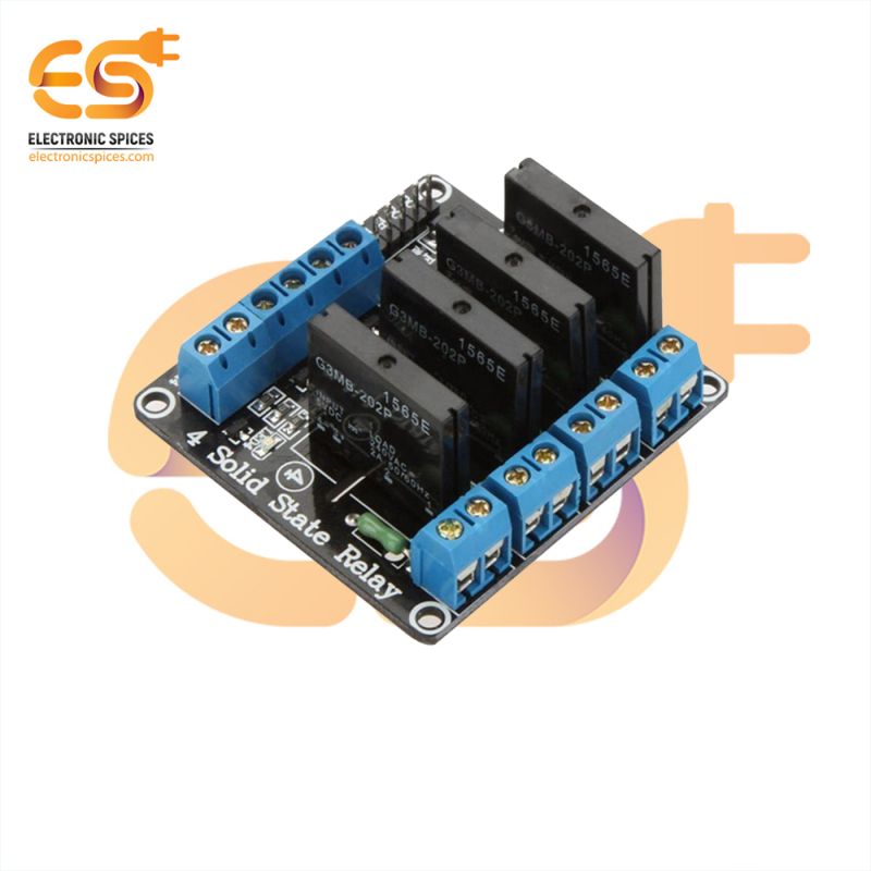 Module Relais Low Level 5 V 4 canaux Relais Statique Module SSR 240V 2A  Sortie avec fusible Resistive Module de Relais 12v : : Commerce,  Industrie et Science