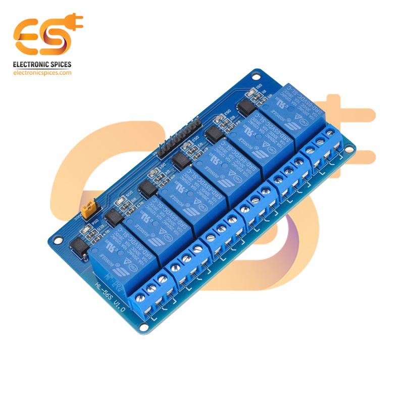 Buy 5V 6 channel relay module with light coupling