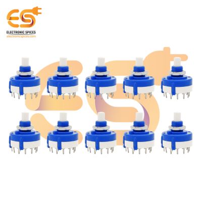 Full rotation rotary switch 12 positions pack of 10pcs
