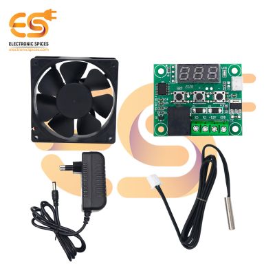 Combo of Temperature Controller with Probe | 12V 1A Adapter | Cooling Fan