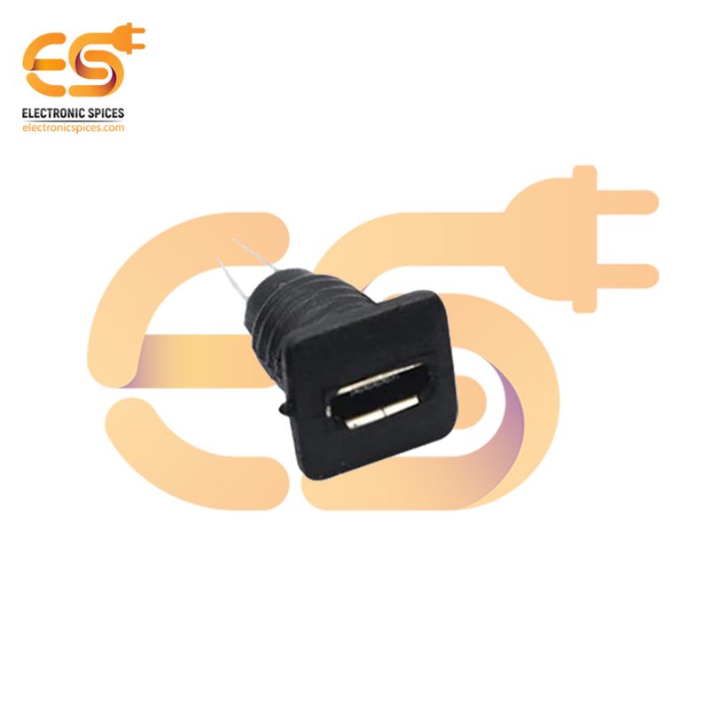 Buy Mini Micro USB Panel Mounting Female Jack black (20psc)