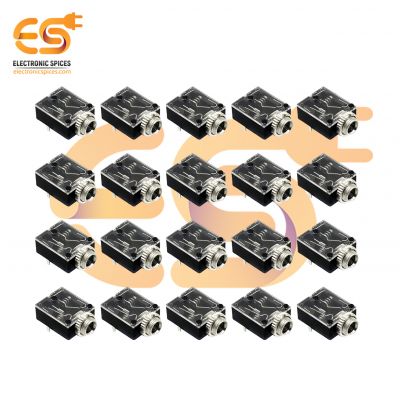 5 Pin 3.5mm Stereo Audio Jack Sockets PCB Panel Mount With Nut PJ-324M for Headphone pack of 500pcs