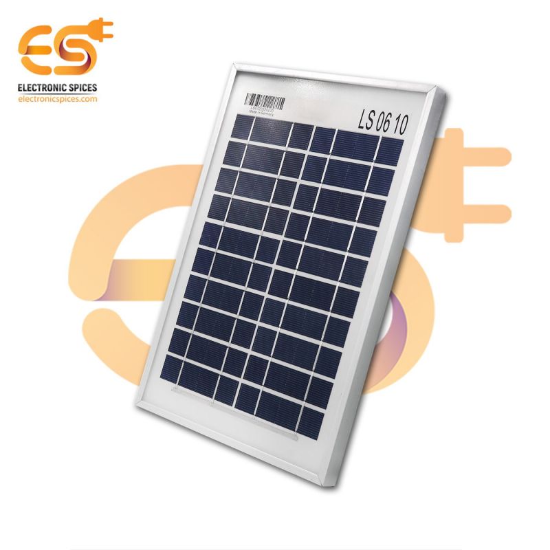 6V 10watt heavy duty solar panel rectangle shape