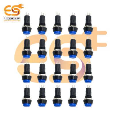 Momentary push to On button blue color horn switches pack of 100pcs