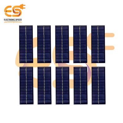 110mm x 40mm 6V 70mAh rectangle shape polycrystalline mini epoxy solar panels pack of 50pcs